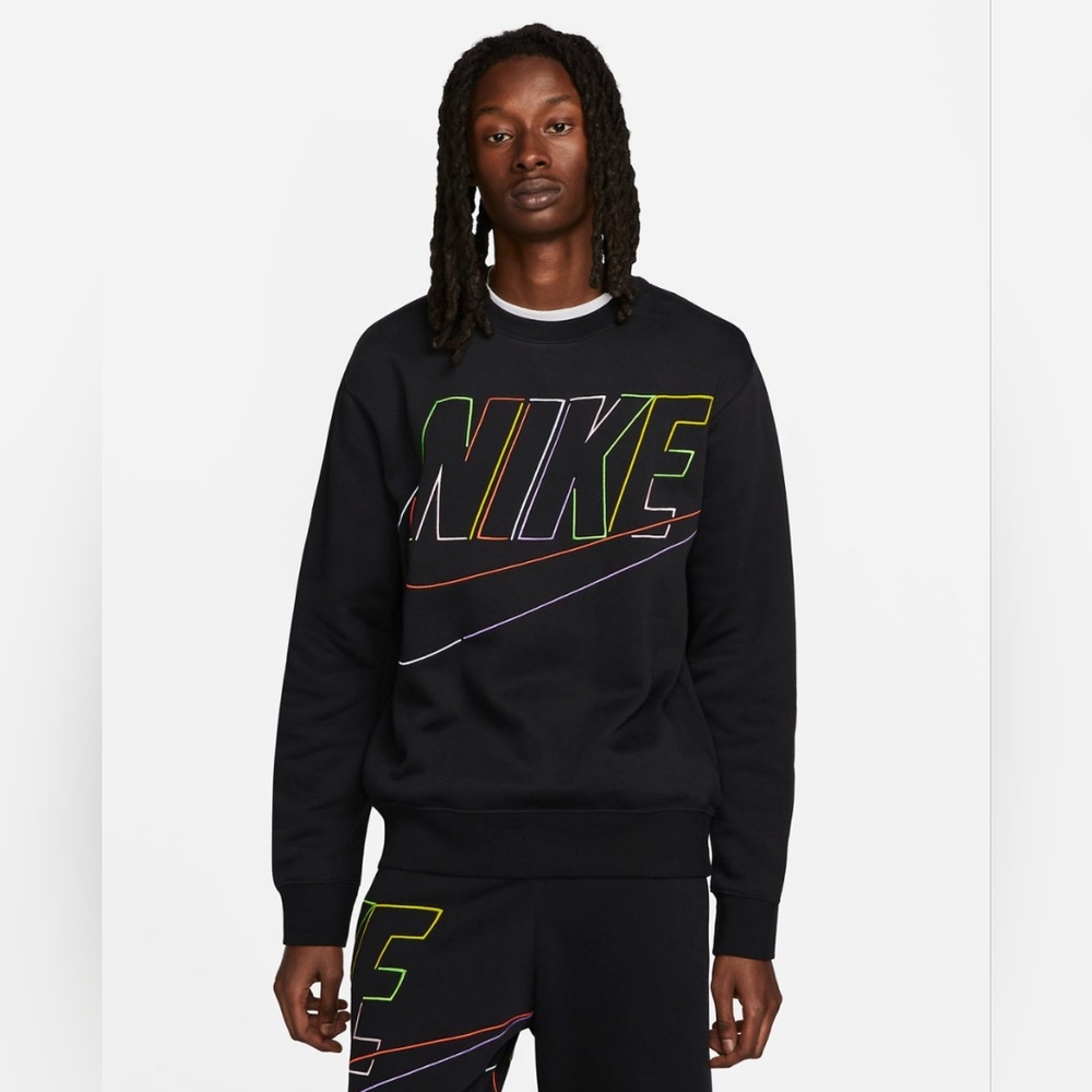 Nike Air Crew Black Men's US SIZE Small Lose Fit Brand New In Bag